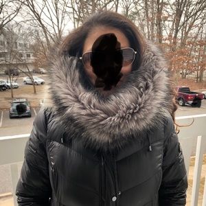 Michael Kors Faux Coyote Fur Wrap Scarf